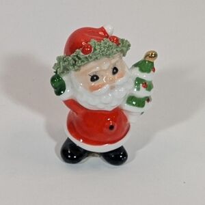 Mini Santa Claus Bone China Napcoware Made In Taiwan 1950s